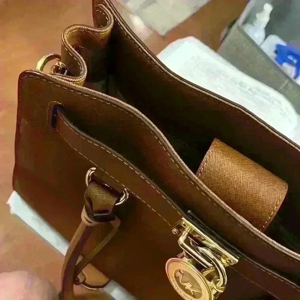 Michael Kors Hamilton Satchel W/ Lock & Key